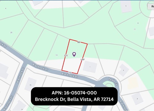 16-05074-000 Brecknock Drive, Bella Vista AR